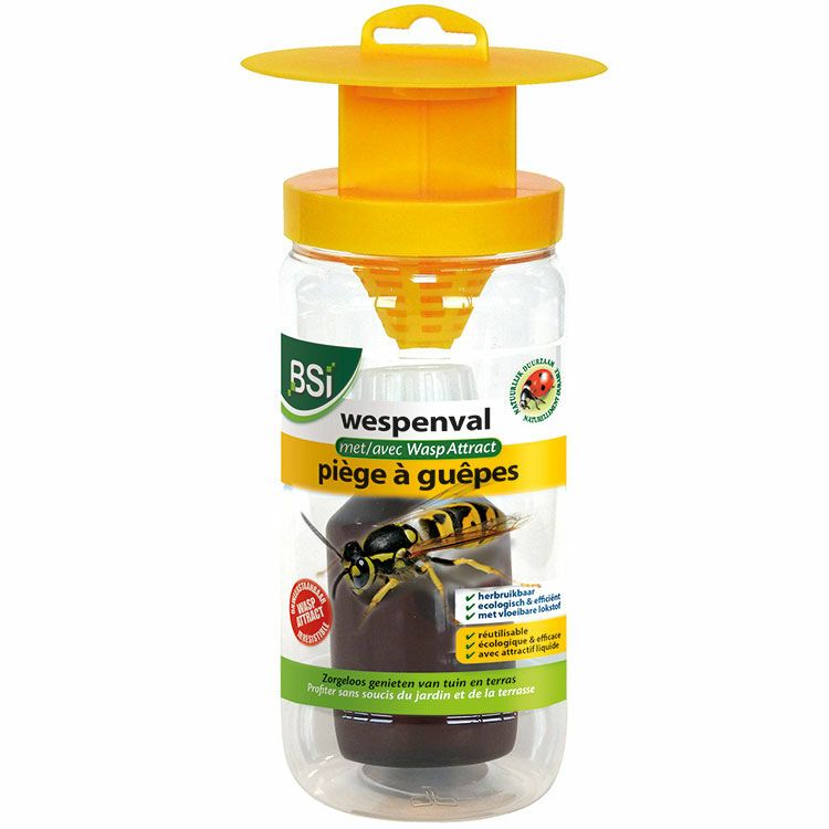 PIÈGE À GUÊPES RÉUTILISABLE + ATTRACTIF - 200 ML BSI