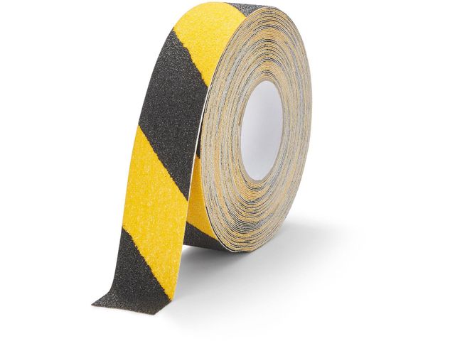 Tape adhésif antidérapant jaune/noir 18mx25mm