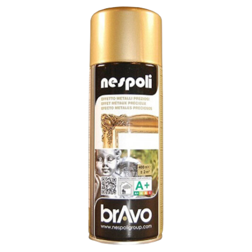 Bombe aérosol peinture Nespoli chrome or