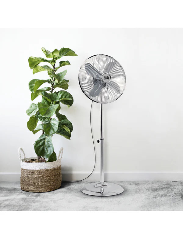 VENTILATEUR MÉTAL SUR PIED 50W 40CM - COOL CLIMA