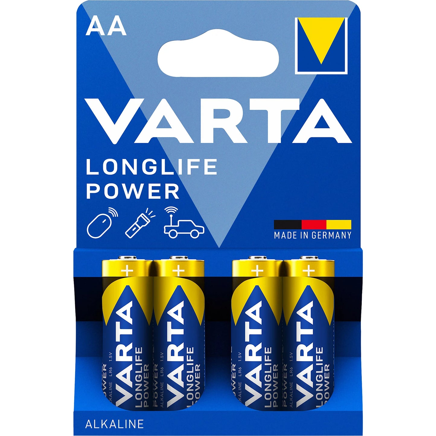 Pile alcaline Varta Longlife Power AA 4 pièces