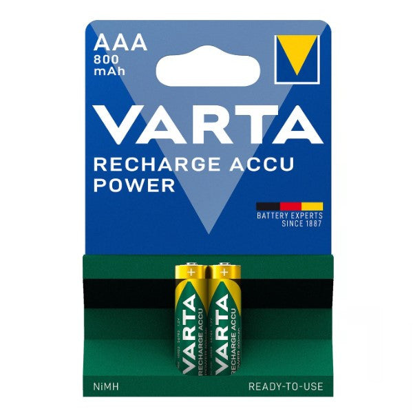 Pile rechargeable Varta Recharge Accu Power AAA 800 mAh 2 pièces