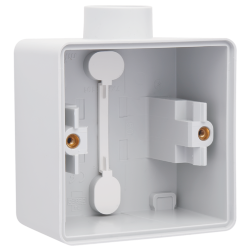 Boîte en saillie simple étanche aux projections d'eau avec une entrée M20 pour une fonction, grey Niko (700-84101)