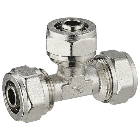 Té bicône multicouche 16mm à serrer
