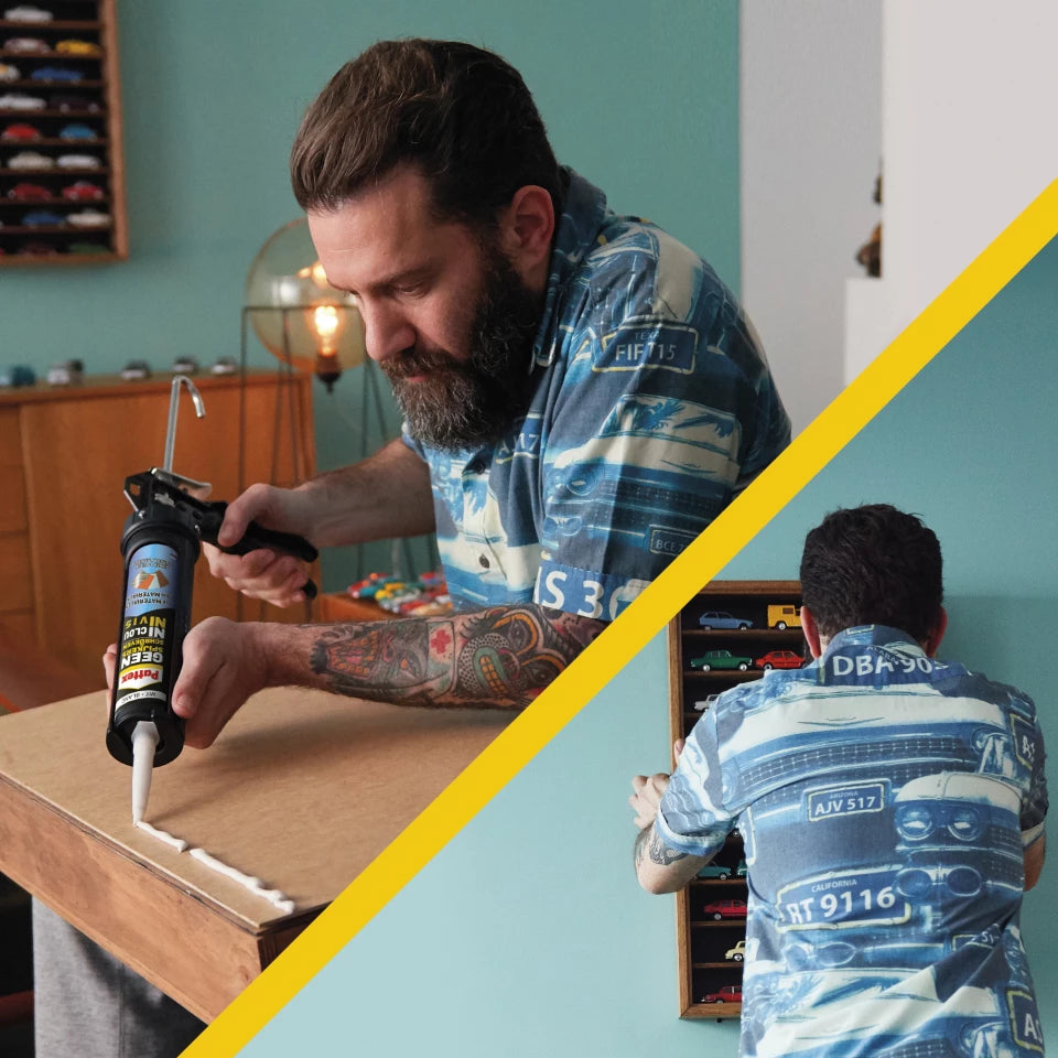 PATTEX COLLE DE MONTAGE NI CLOU NI VIS INTERIEUR & EXTERIEUR NOIR 300 GR
