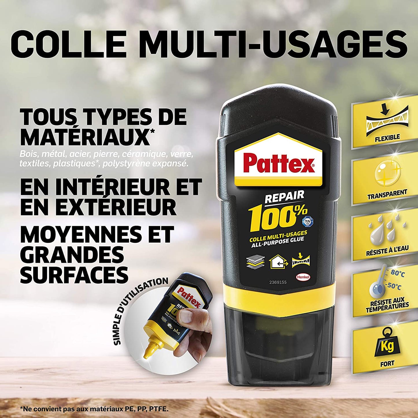 PATTEX REPAIR COLLE 100 % MULTI-USAGES