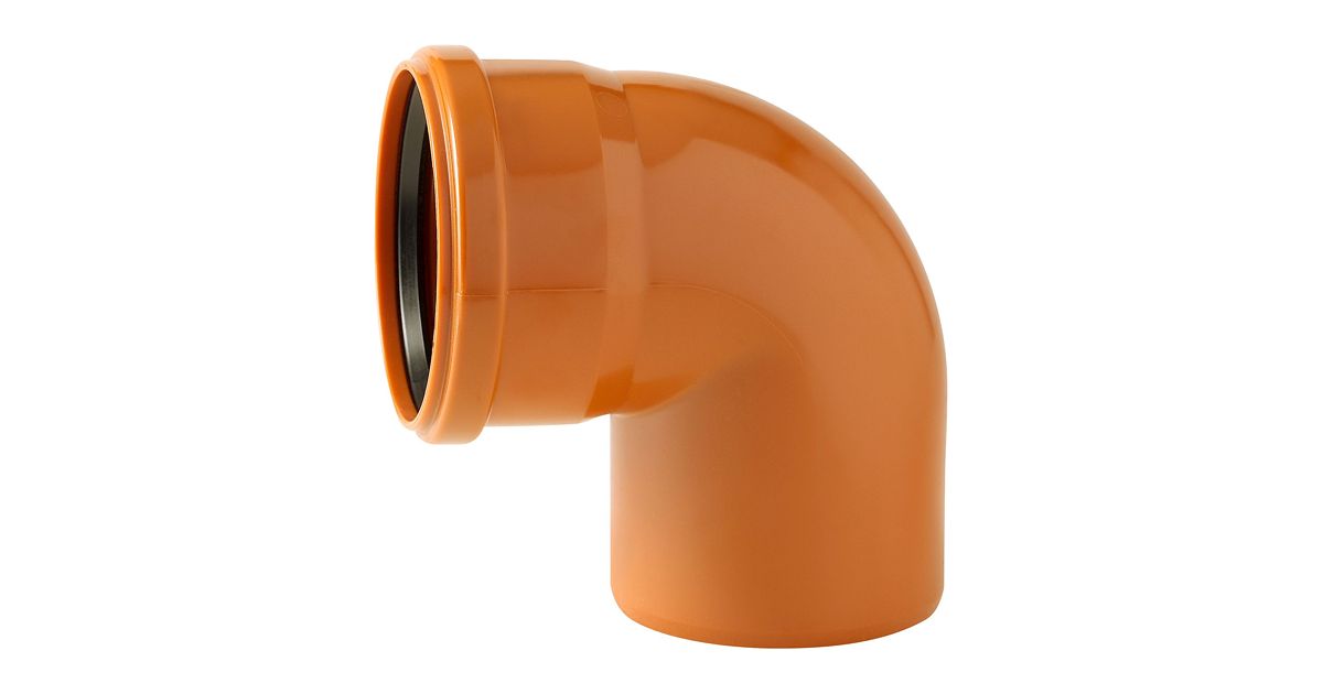 Coude MF 90° PVC Orange