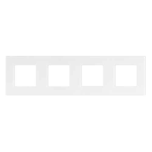 Quadruple plaque de recouvrement de 71 mm d'entraxe horizontale Niko (100-76400)