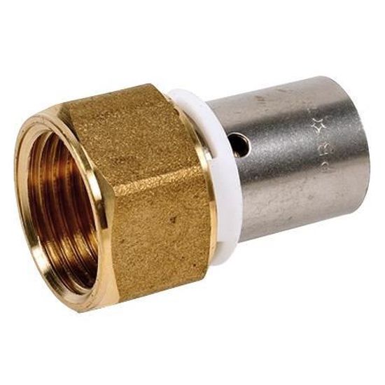 Raccord droit multicouche 16mm x 3/4"Femelle à sertir