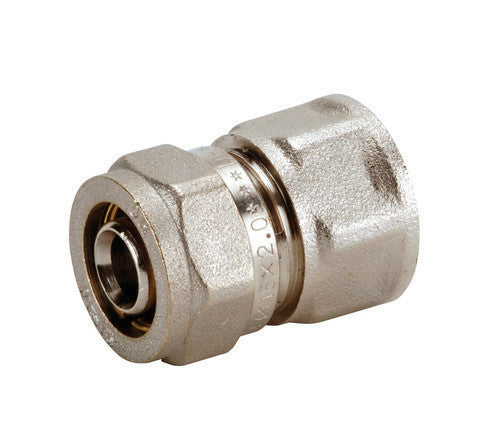 Raccord droit bicône multicouche 16mm x 1/2"Femelle à serrer