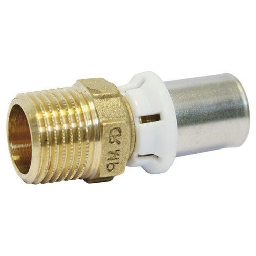 Raccord droit multicouche 20mm x 3/4"Male à sertir