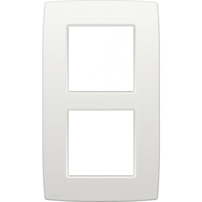 Double plaque de recouvrement de 60 mm d'entraxe verticalement Niko (100-76200)
