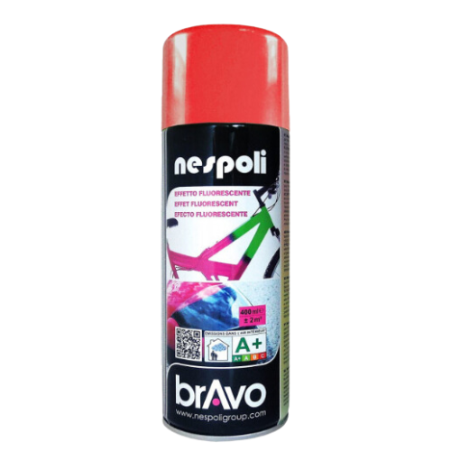Bombe aérosol peinture Nespoli fluo rouge