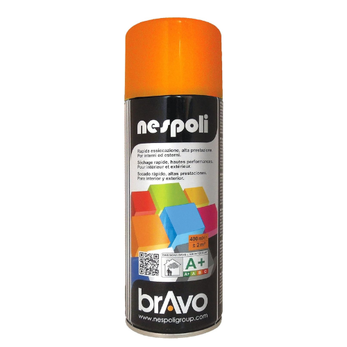 Bombe aérosol peinture Nespoli orange pastel