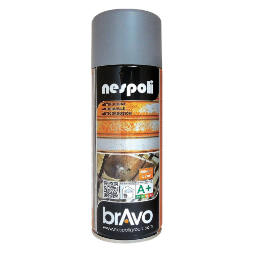 Bombe aérosol peinture Nespoli antirouille gris