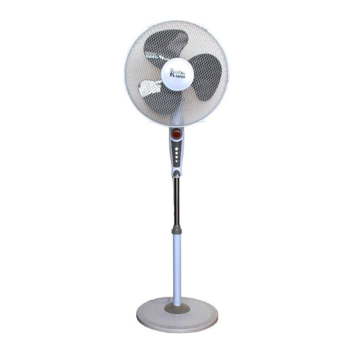 ROYAL SWISS - Ventilateur sur pied 135 cm avec base lourde bleu / blanc 400 watts