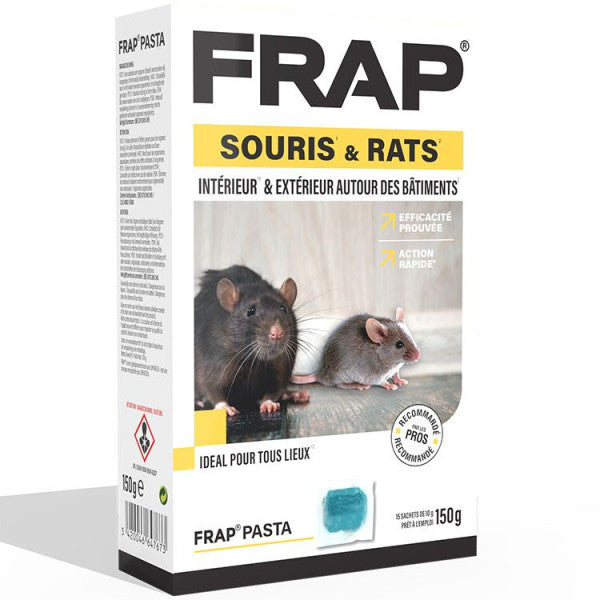 FRAP Pâte contre les Souris et les Rats, 150 g (intérieur et extérieur)