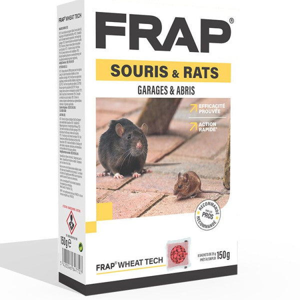 FRAP Wheat Tech Garages & Abris 150 g - Appât Souris & Rats