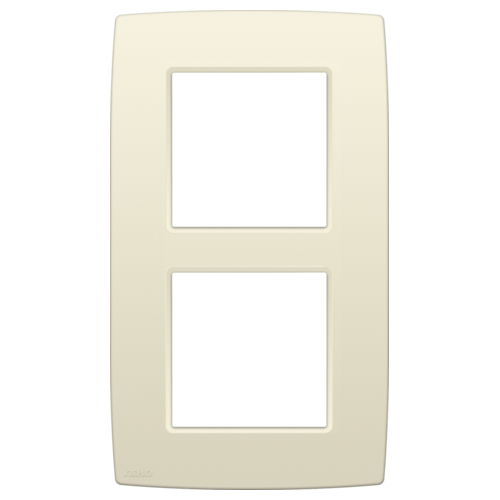Double plaque de recouvrement de 60 mm d'entraxe verticalement Niko (100-76200)