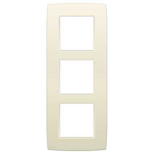 Triple plaque de recouvrement de 60 mm d'entraxe verticalement Niko (100-76300)