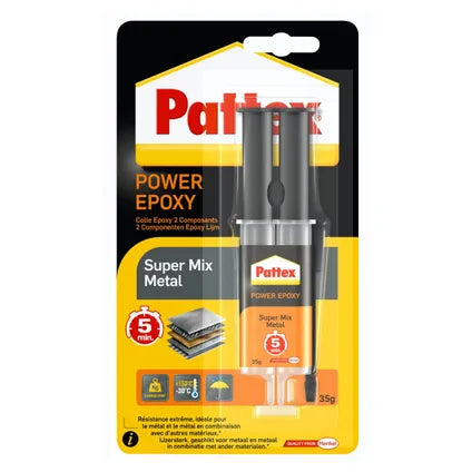 PATTEX COLLE POWER EPOXY METAL 25 ML / 34 GR