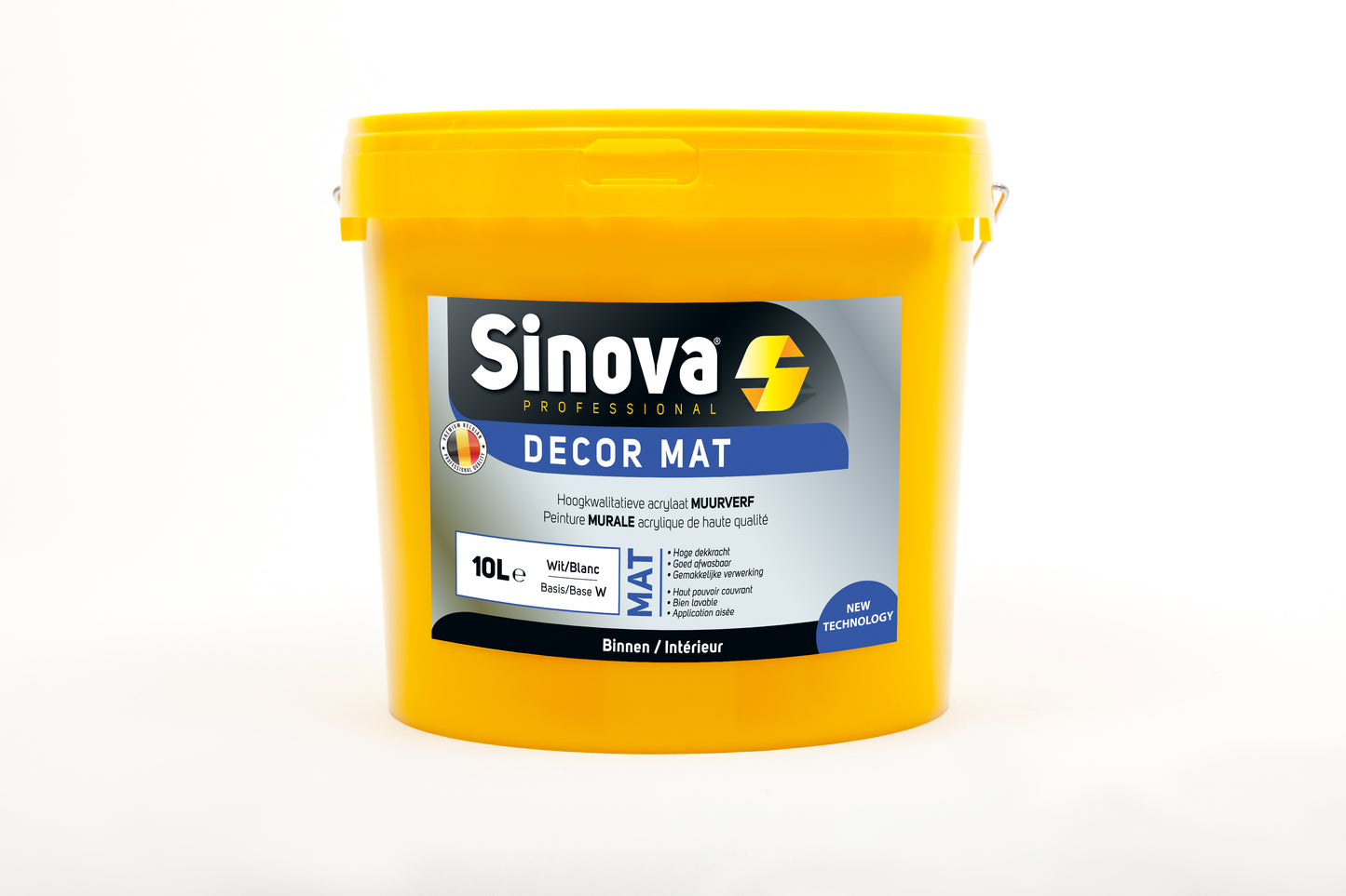Peinture decor mat mur & plafond Sinova