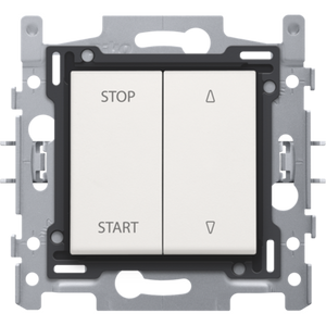 Interrupteur pour volets à verrouillage électrique, socle, bornes à vis et set de finition Niko (101-65900)