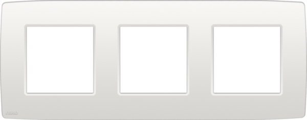 Triple plaque de recouvrement de 71 mm d'entraxe horizontale Niko (100-76700)