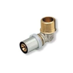 Coude multicouche 20mm x 3/4"Male à sertir