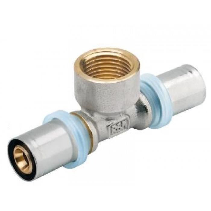 Té multicouche 20x1/2"Femelle à sertir