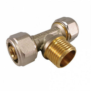 Té bicône multicouche 16mm x 1/2"Male à serrer