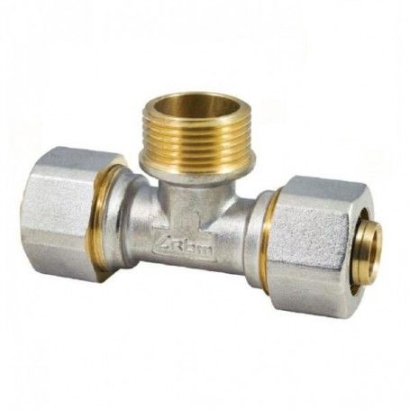 Té bicône multicouche 16mm x 3/4"Male à serrer